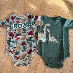 Garanimals Dinosaur Print Baby Onesies
